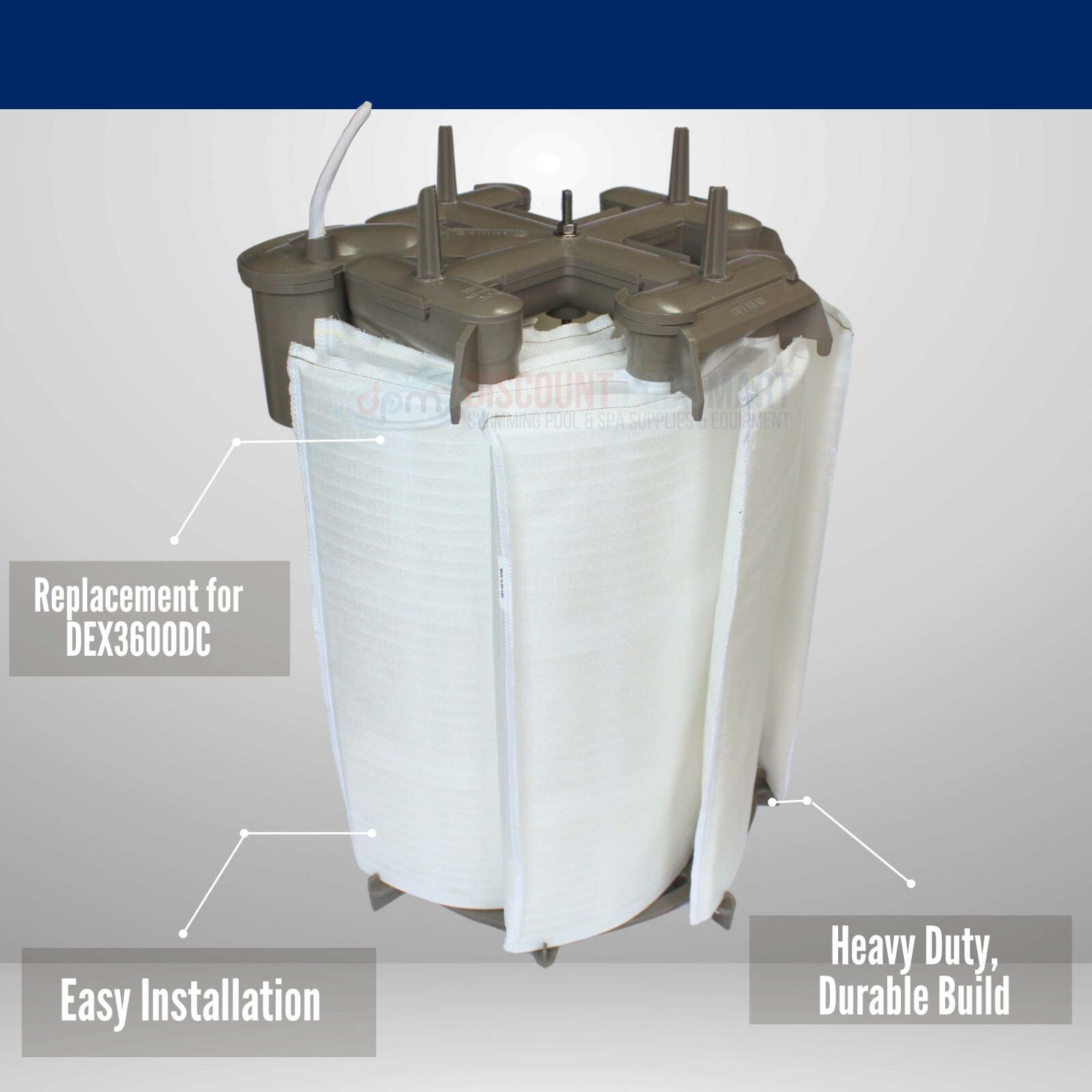 DEX3600DC Filter Element Cluster Compatible with Hayward 36 Sq Ft. Pool Filter gallery