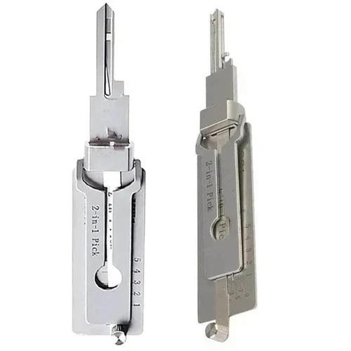 2-in-1 Stainless Steel Key Decoder Ss001 Pro Lock Decoder Repair Tools-free ship