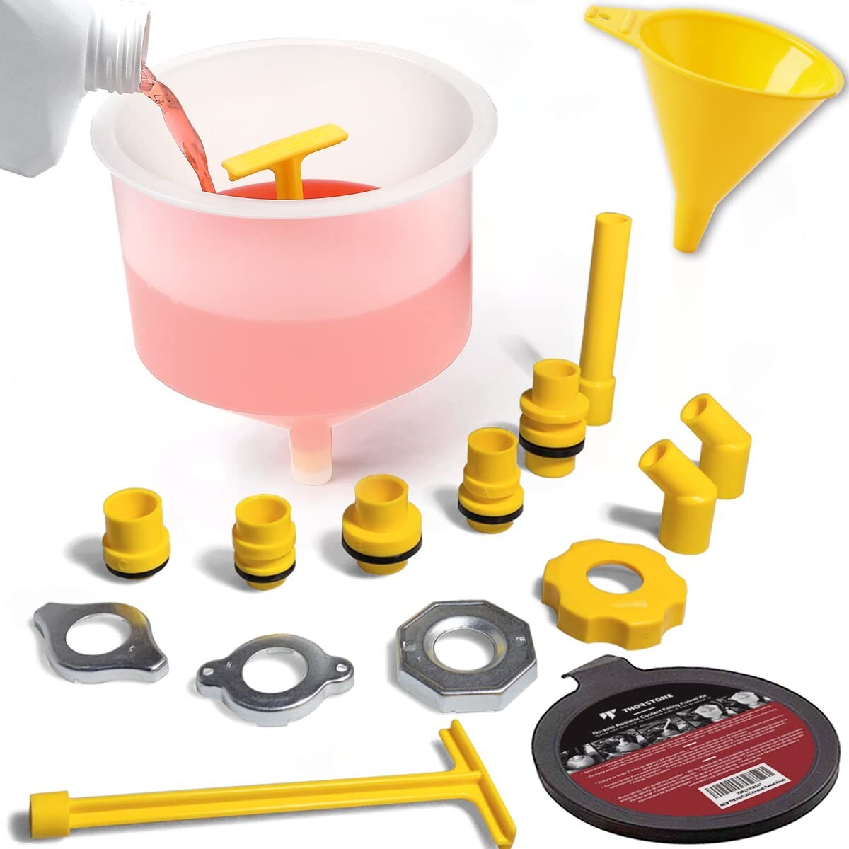 Spill Free Radiator Coolant Filling Funnel Kit No Spill Radiator Funnel Bleeder gallery