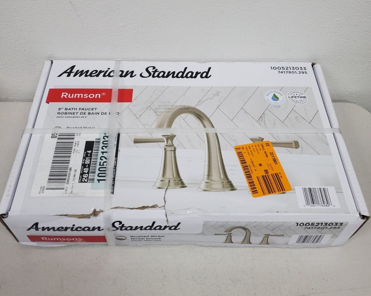 American Standard Rumson 8" 2-Handle Widespread Bathroom Faucet - Brushed Nickel gallery