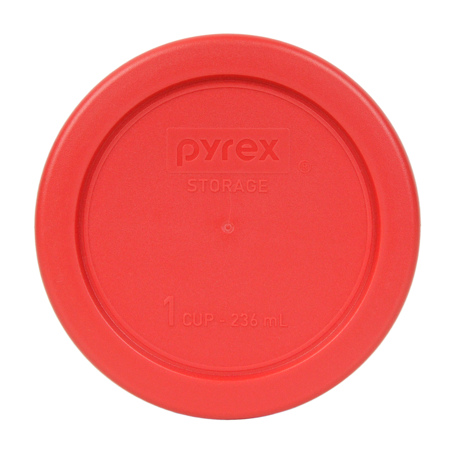 Pyrex 7202-PC (1) Cadet Blue and (1) Red Plastic Storage Replacement Lid Cover gallery