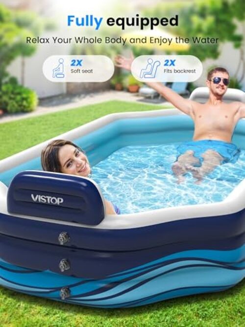 Inflatable Pool for Kids & Adults | Oversized Thickened Large Swimming Pool gallery