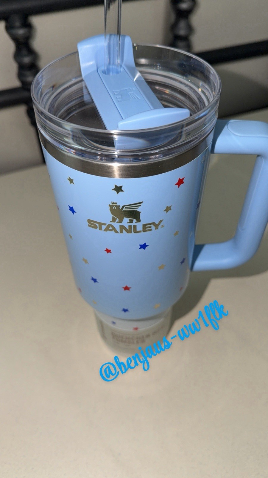 Stanley 40oz Quencher Blue Ombre Starry Sparkle Target Patriotic 4th of July NEW gallery