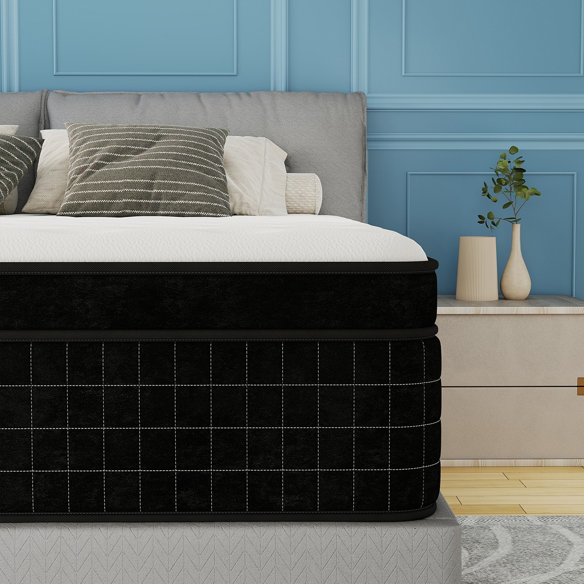 12"14" Gel Memory Foam Hybrid Spring Mattress Twin Full Queen King Size In a Box gallery