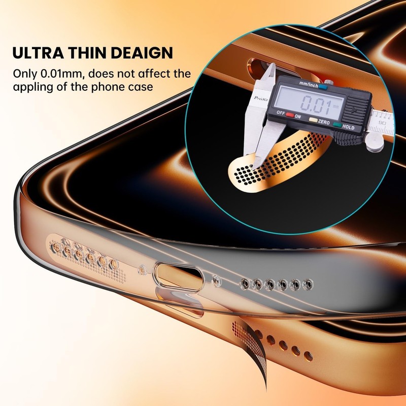 iPhone 17 Pro Max Speaker Protector Cover Accessories - 5PCS USB C Dust Plug & E gallery