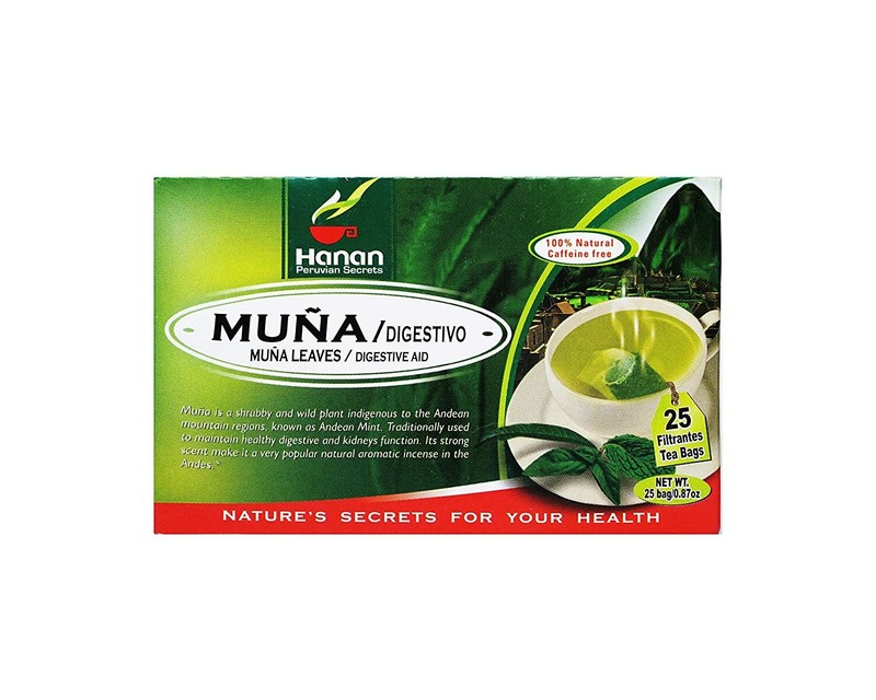 Hanan Peruvian Secrets Muna Herbal Tea | 100% Natural Andean Mint Leaves | 25 Te gallery