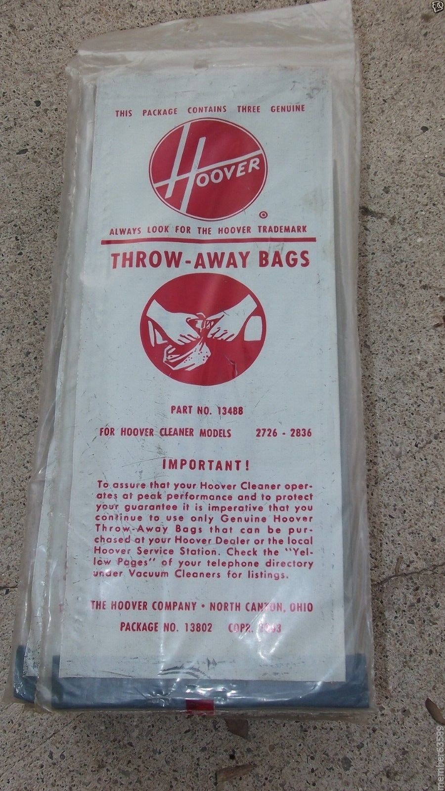 Genuine Hoover Hand Held Vacuum Cleaner Bags Models 2726 2836 13802 gallery