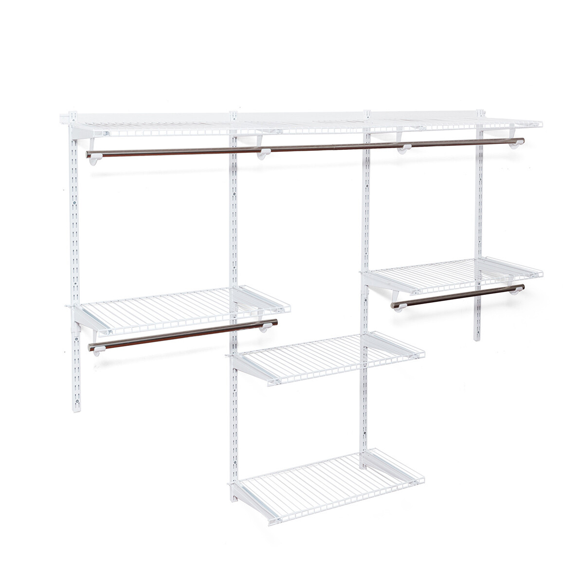 Wall Mounted Adjustable Closet Organizer Custom Metal Closet Storage Organizer gallery