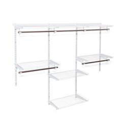 Wall Mounted Adjustable Closet Organizer Custom Metal Closet Storage Organizer