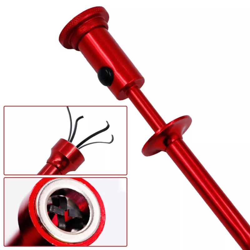 2PC Pick Up Tool 62cm Flexible Claw Magnetic LED Picker 4-Claw Trash Grabber Red gallery