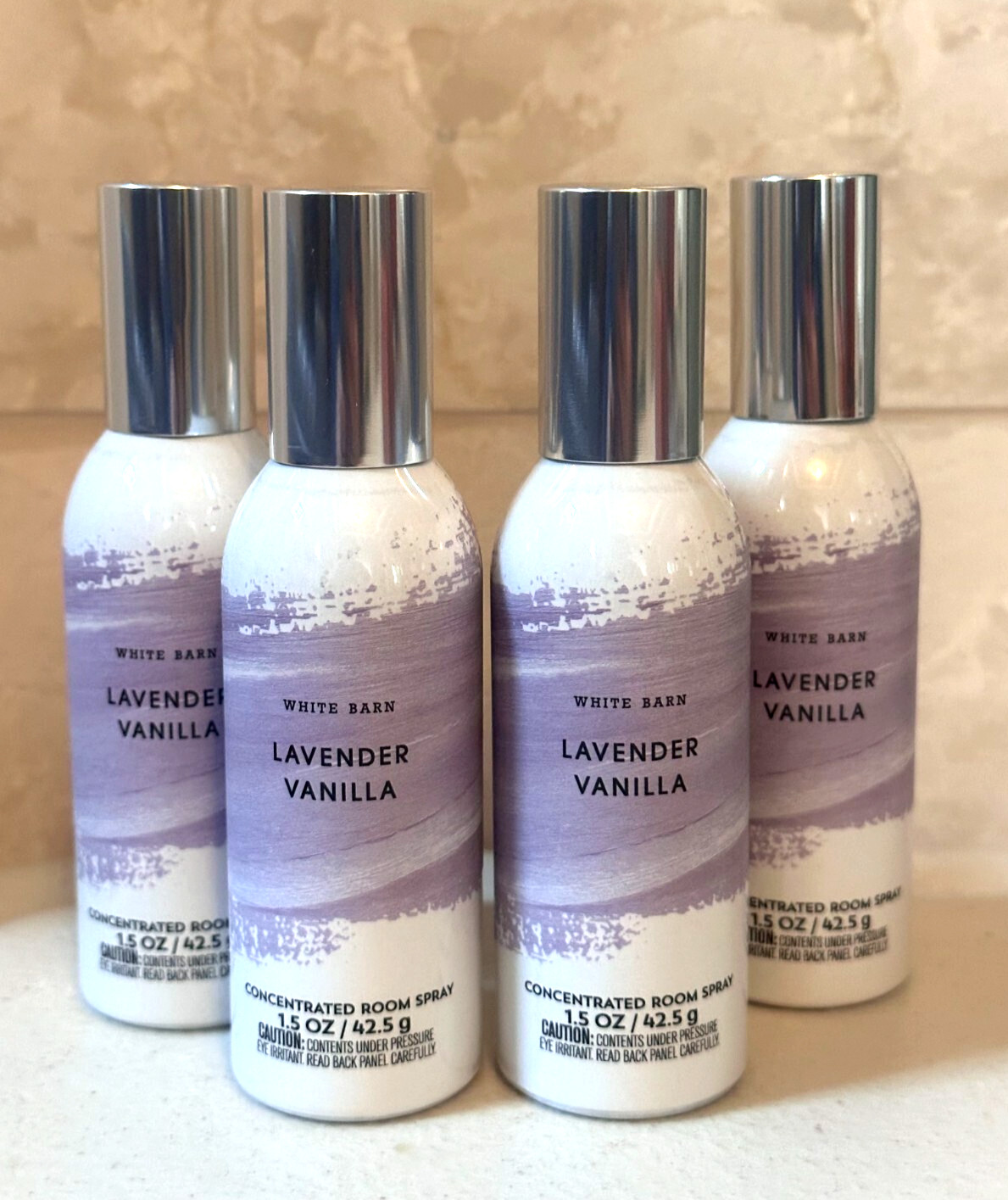 Bath & Body Works LAVENDER VANILLA Concentrated Room Spray 1.5 oz 4 Bottles gallery