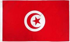 “TUNISIA” flag 2×3 ft polyester banner sign African Country Middle East UN