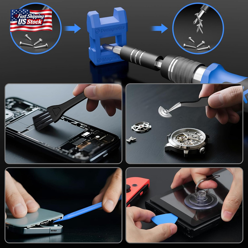STREBITO Electronics Precision Screwdriver Sets 142-Piece with 120 Bits Magnetic gallery