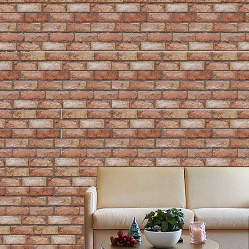10 Brown Brick Wall Stickers gallery