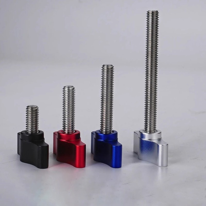 2pcs Thumb Screw Knobs M5 M6 M8 x 6mm-100mm T- Screws With Tee Wing Knob Head gallery