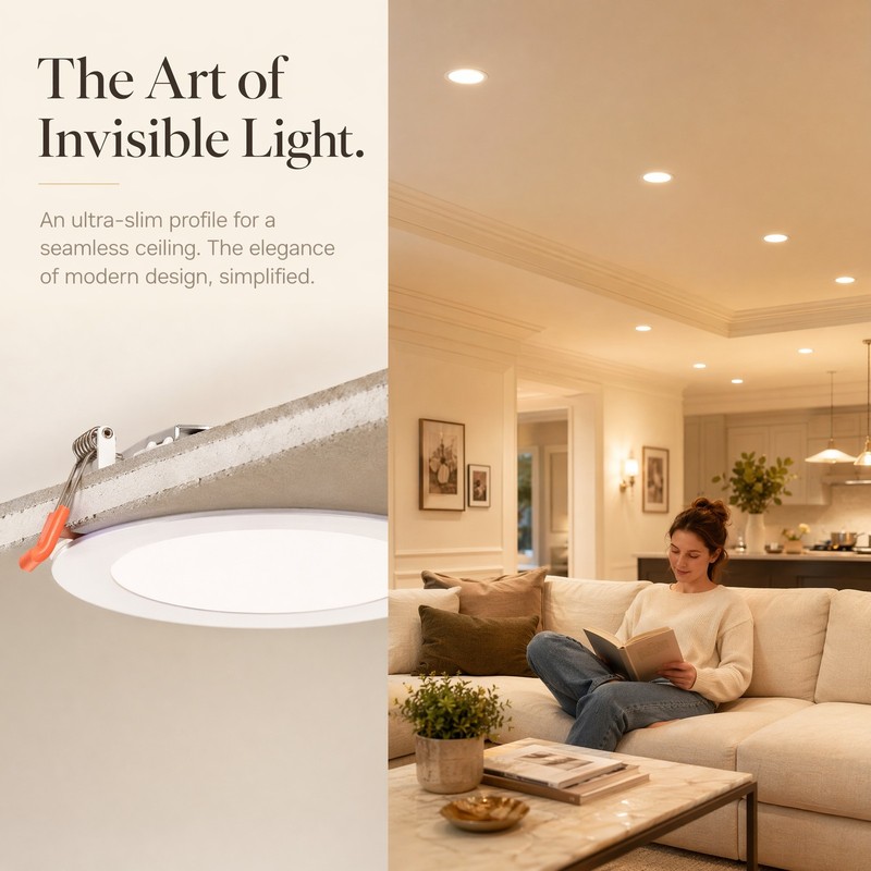 12 Pack 4 Inch Recessed Ceiling Panel Light 5CCT LED Dimmable with Junction Box gallery