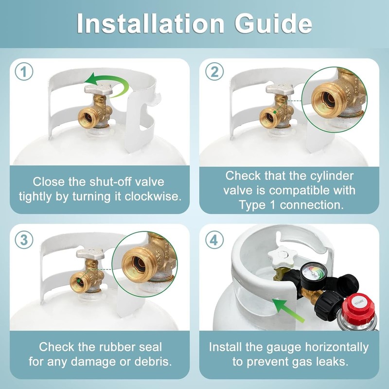 2/5/12FT Propane Hose with Regulator Replacement for Grill, Heater Use gallery