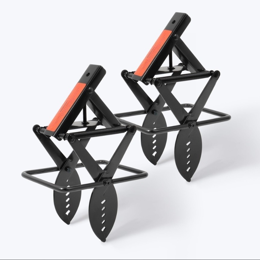 2 Pack Scissor Trap Mole Traps Kill Control Black & Orange Metal Finish gallery