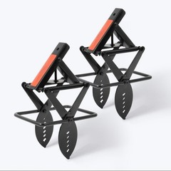 2 Pack Scissor Trap Mole Traps Kill Control Black & Orange Metal Finish