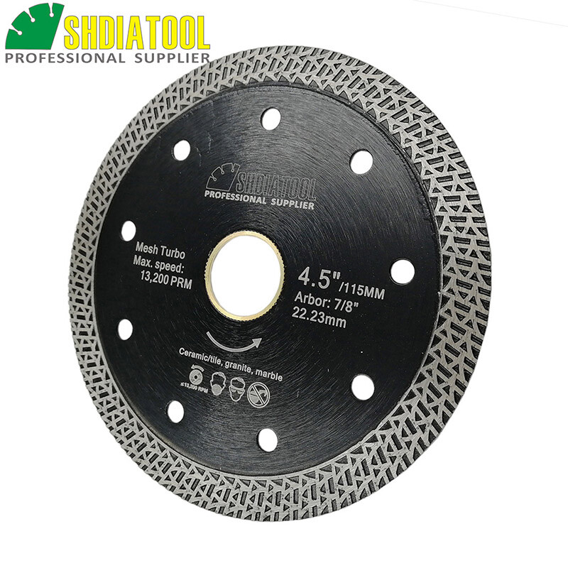 1pc 4"/4.5"/5" Tile Porcelain Turbo Diamond Dry Disc/Blade Grinder Cutting Wheel gallery