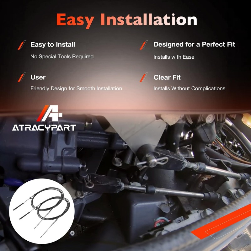 ATRACYPART Outboard Engine Throttle and Shift Cables 19FT, 600A 19FT gallery