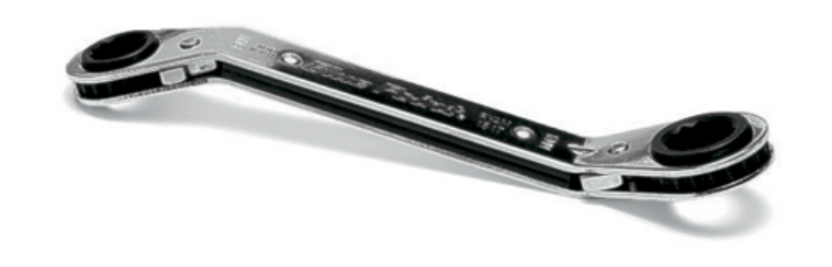 Lang Tools 1/2" x 9/16" Offset Combination Ratchet Ratcheting Box Wrench -Taiwan
