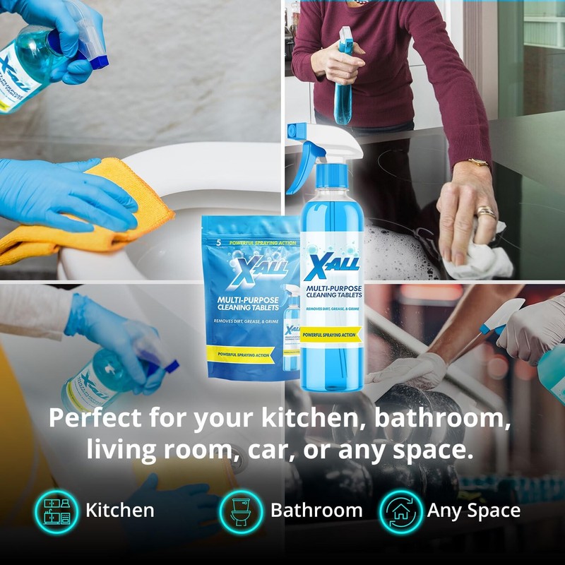Multi-Purpose Cleaner - Spray Bottle and 5x Cleaning Tablets gallery