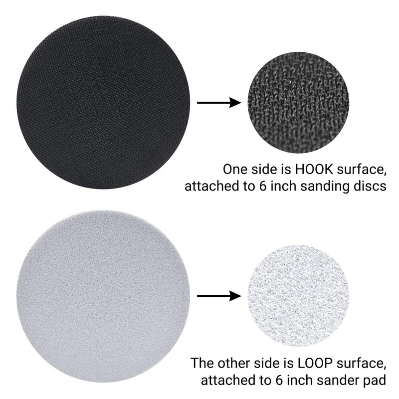 1 Pack 6 In Interface Pad Hook Loop Soft Foams Buffering Pad Buffer Backing Pad gallery