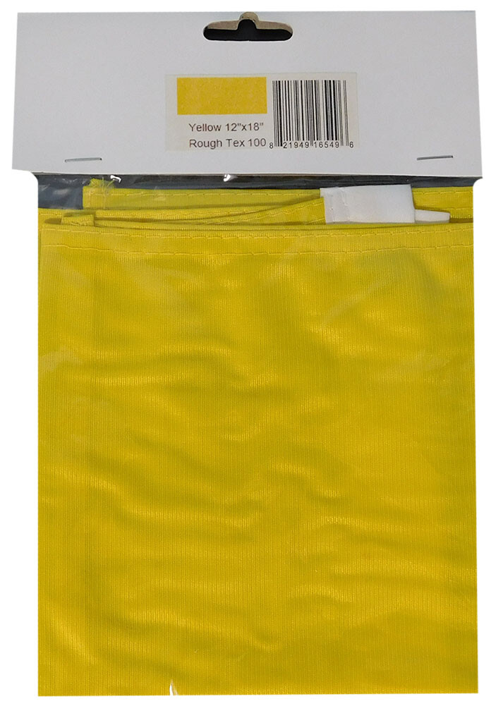 12x18 Yellow Solid Color Plain 12"x18" Rough Tex 100D Car Boat Flag Grommets gallery