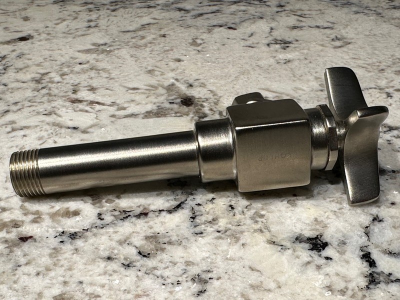 KOHLER 7637-BV 3/8” Single Angle Stop Valve Brushed Nickel No Box No Flange gallery