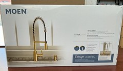 BRAND NEW Moen 87807BG Edwyn Spring Pulldown Kitchen Faucet Brushed Gold B188