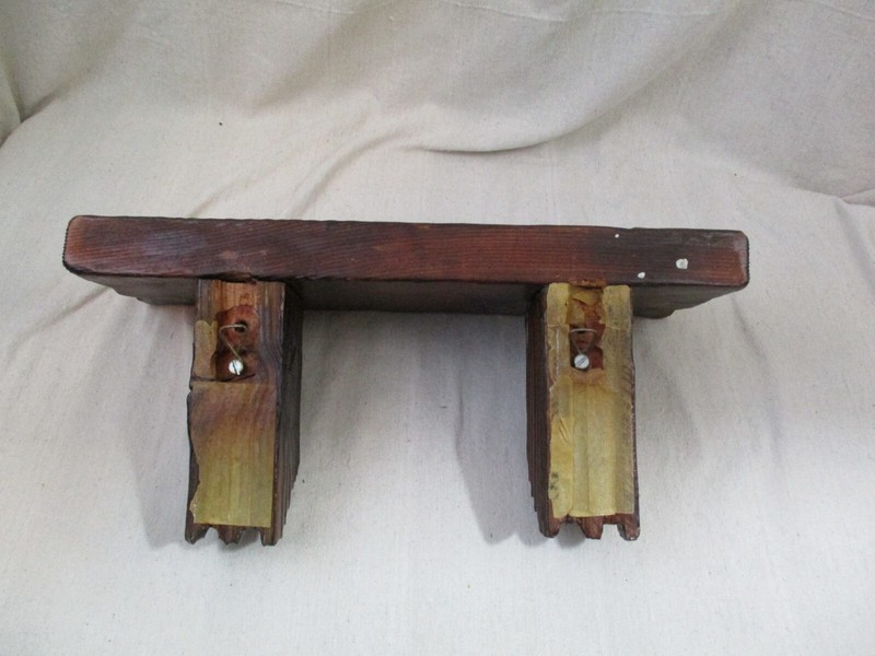 Rustic Wood Log Wall Shelf 16" L x 7" H x 5" W Rustic Lodge Cabin Cottagecore gallery