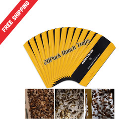 20 Pack Roach Traps – Indoor Glue Traps, Child & Pet Safe, Long-Lasting Bait New