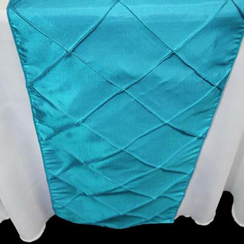 Quasimoon Turquoise Pintuck Chameleon Table Runner - 12 x 108 Inch by PaperLa... gallery