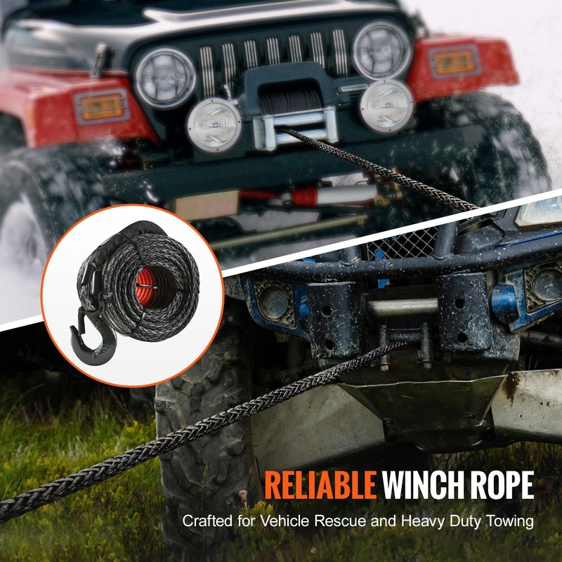 x100ft, 26500lb, PU-Coated, with Hook & Warning Sleeve gallery