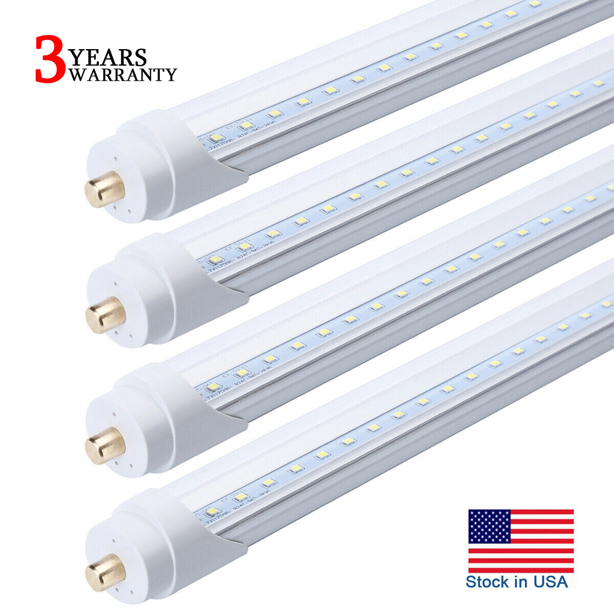 T8 8' Led Tube Light Bulbs FA8 Single Pin 45W 8FT Led Shop Light 5000K 6000K gallery