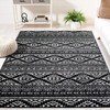 Safavieh Tulum Collection Area Rug - 53 X 76 Black Ivory Moroccan Boho Tribal gallery