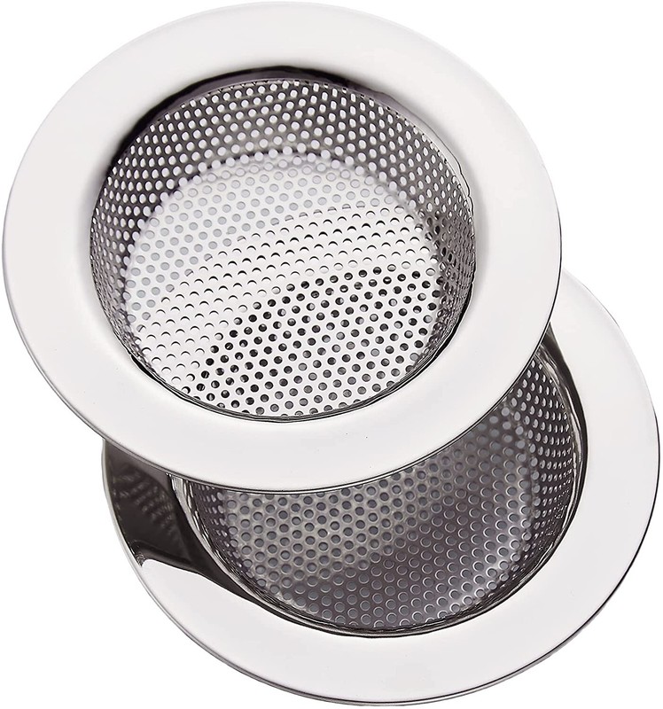 2PCS 4.5" Kitchen Bathroom Sink Strainer Stainless Steel Filter Drain Strainer gallery