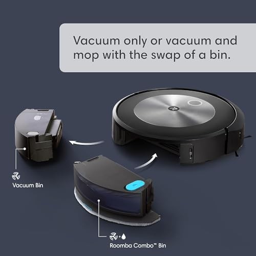 IROBOT ROOMBA COMBO J5+ SELF-EMPTYING ROBOT VACUUM & MOP J557020 - BLACK gallery