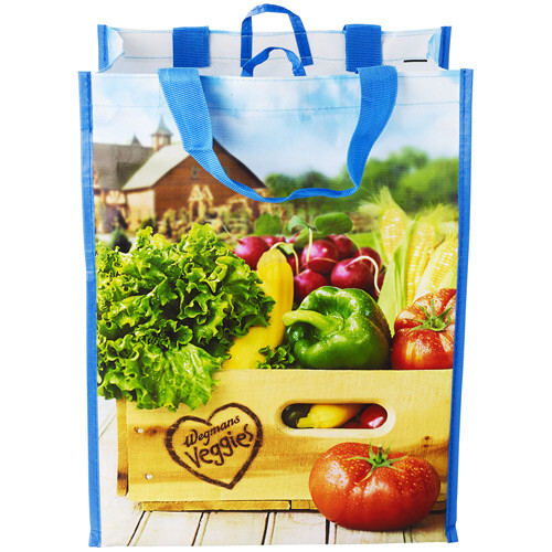 2 X Wegmans Reusable Shopping Tote Bag With Support Liner gallery