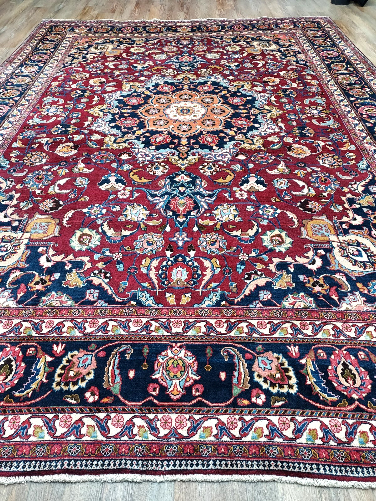 Turkish Silk&Wool HandMade Bohemian Tradition Royal Design Turkish Rug 9.5x13 Ft gallery