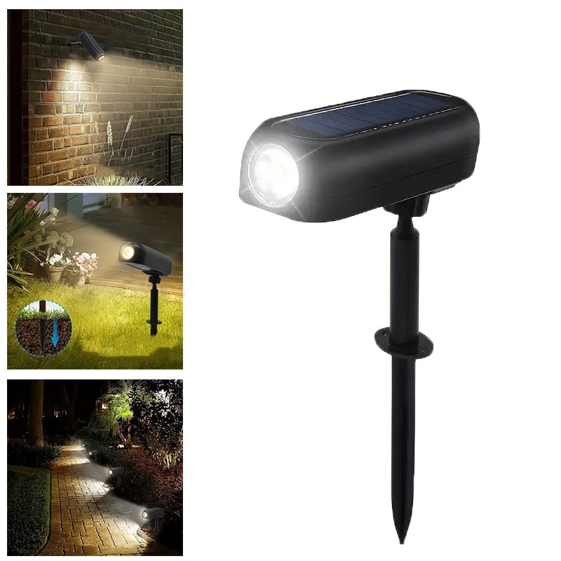 LED Solar Spotlights Outdoor Waterproof Adjustable Lights for Garden & Patio gallery