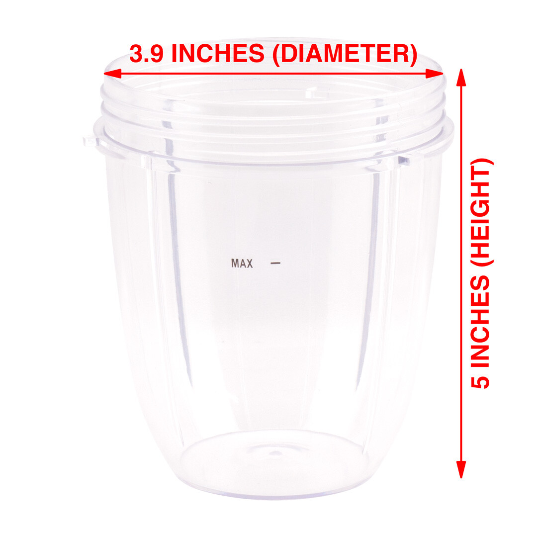 2 Pack 18 oz Short Cup Includes Lip Ring for NutriBullet NB-101B NB-101S NB-201 gallery