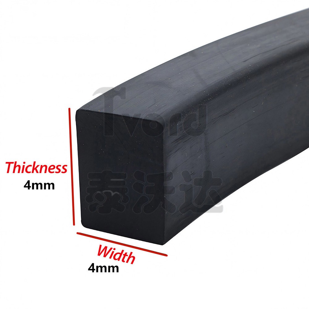 Solid Nitrile NBR Rubber Strip - Width 3mm to 70mm Thicknesses 3mm 4mm~30mm