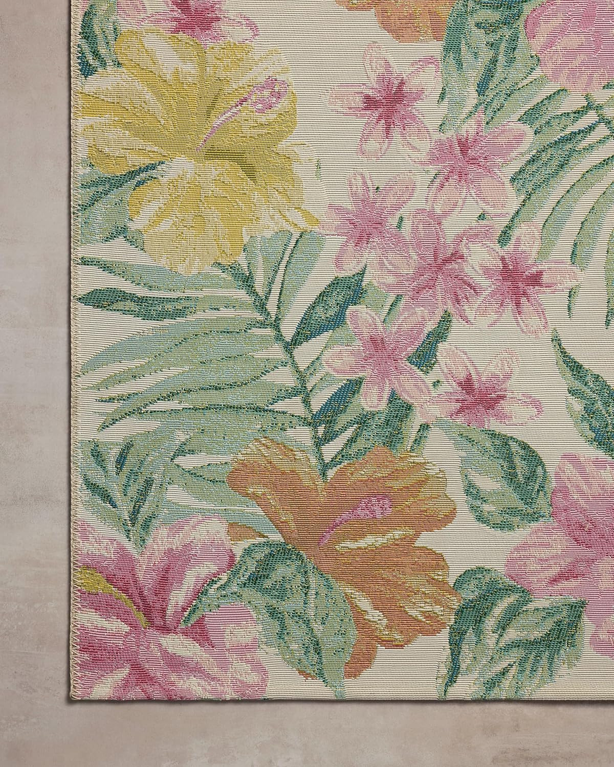 Loloi Botanical Collection BOT-03 Ivory/Sunrise 6'7" x 9'4" Area Rug gallery