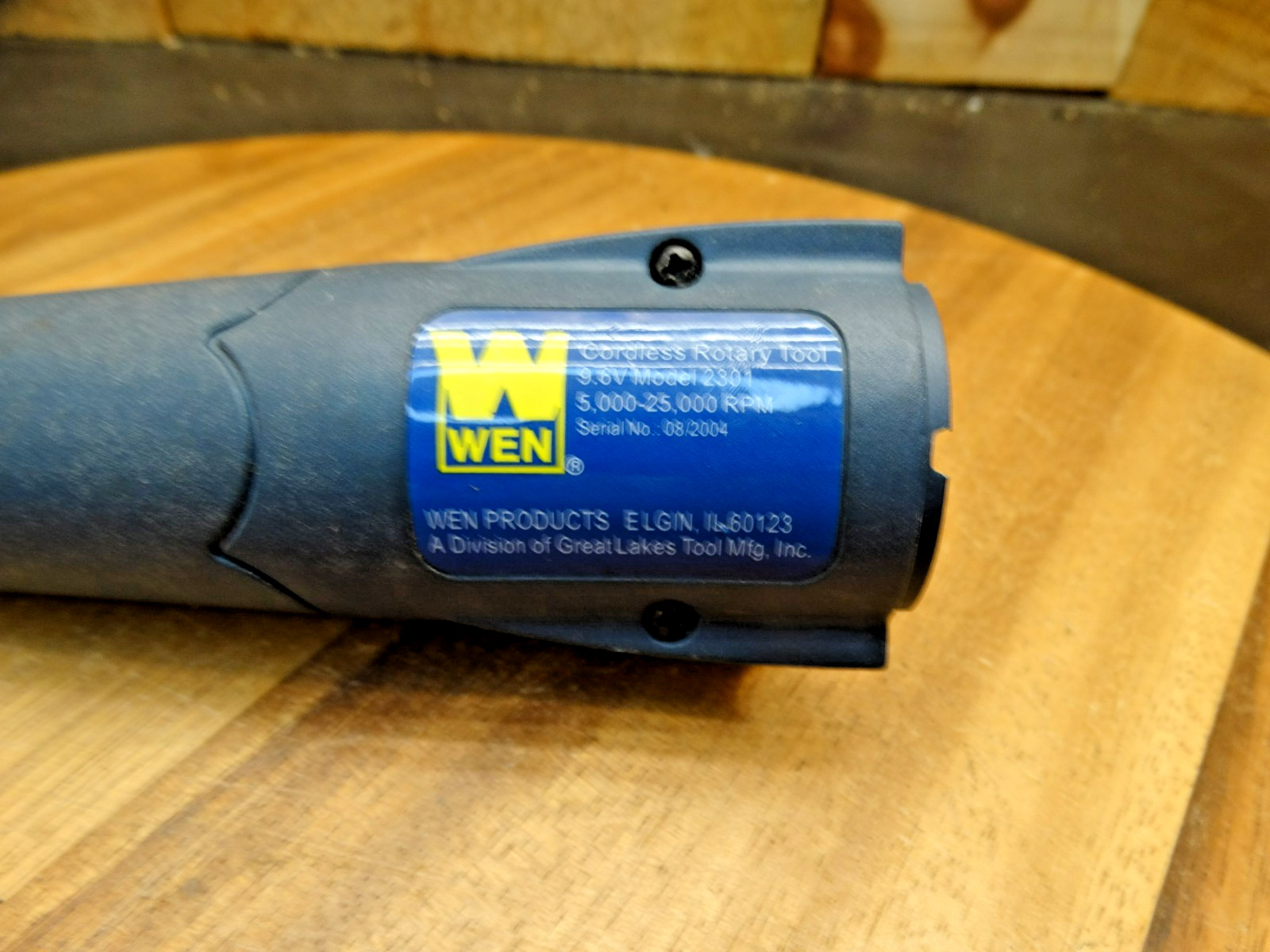 WEN Cordless Variable Speed 9V Rotary Tool Model 2301 Tool Only W/out Battery gallery