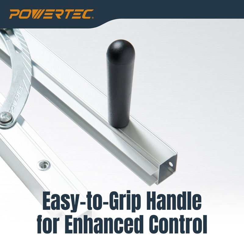 POWERTEC 71035 Table Saw Angle Cutting Jig for Creating Tapered Cuts | 24-Inch gallery