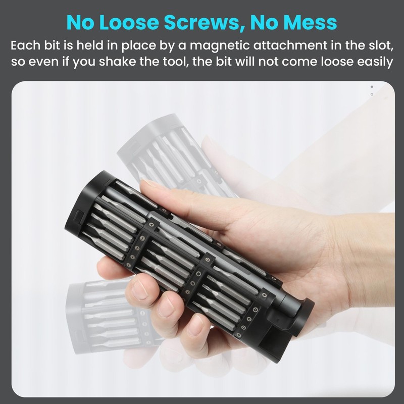 46 in 1 Precision Screwdriver Kit with Magnetic Bits & Metal Case, Compact Re... gallery