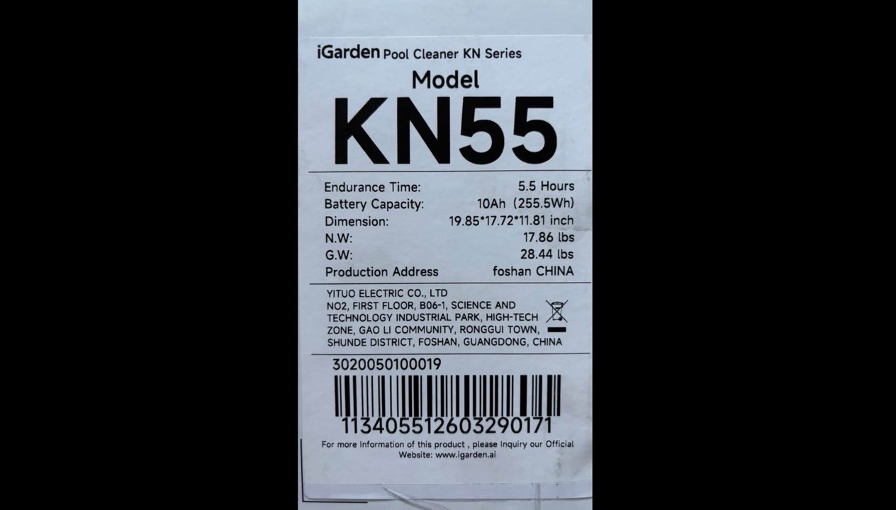 Igarden KN55 Cordless Robotic Pool Cleaner New gallery