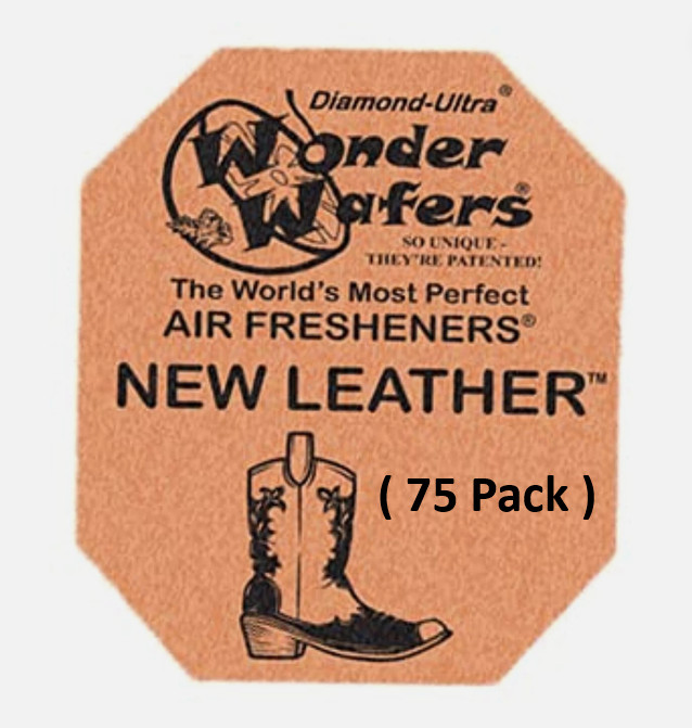 Wonder Wafers 75 CT Individually Wrapped New Leather Air Fresheners gallery